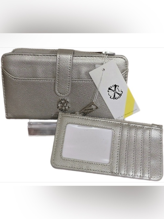 Christian Lacroix Handbags - Christian Lacroix Metallic Leather Wallet with card Holder Luxury Chic (NWT)